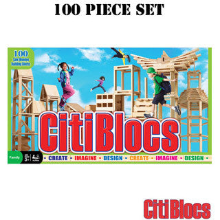 Citiblocs 100 pc Wooden Building Blocks - Citi Blocs - eBeanstalk