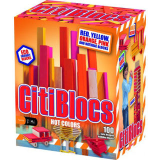 Citiblocs 100 pc Hot Colors Blocks - Citi Blocs - eBeanstalk
