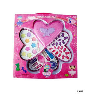 Heart Make Up Compact with Butterfly - My Princess Academy - eBeanstalk