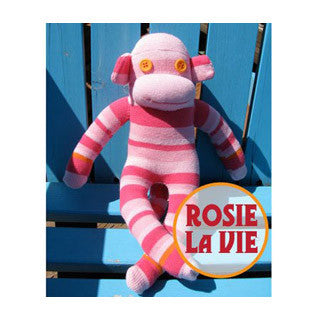 Rosie La Vie Pink Sock Monkey - Monkey Sock Monkey - eBeanstalk