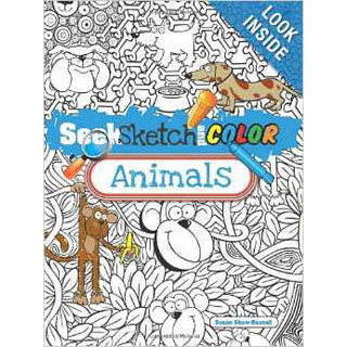 Seek, Sketch And Color Animals - Dover Publications - eBeanstalk