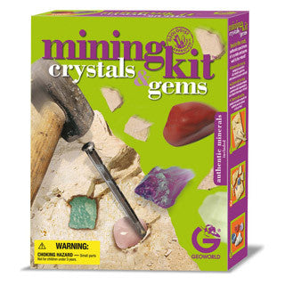 Mining Kit Crystals And Gems - Geoworld - eBeanstalk