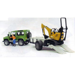 Land Rover Defender with Trailer - Bruder - eBeanstalk