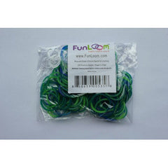 Blue and Green Silicone Bands