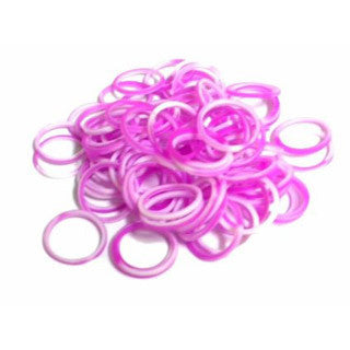 Purple and White Silicone Bands - FunLoom - eBeanstalk