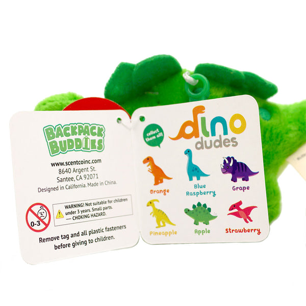 Dino Dudes Backpack Buddies Stegosaurus Apple