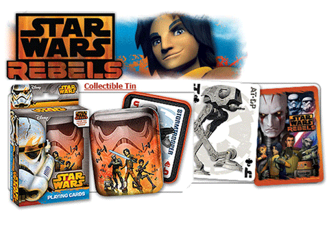 Star Wars Rebels Playing Cards in Collectible Tin