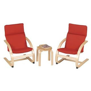 Kiddie Rocker Chair Set Red - Guidecraft - eBeanstalk