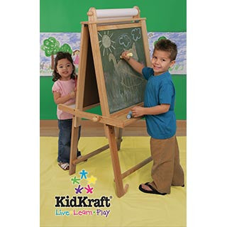 Deluxe Wood Easel Natural - Kid Kraft - eBeanstalk