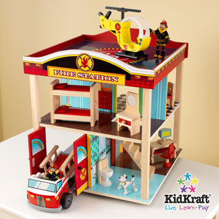 Fun Explorers Fire Station Set - Kid Kraft - eBeanstalk